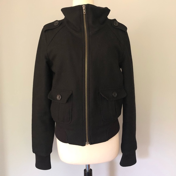 Mavi Jackets & Blazers - Mavi Black Wool Jacket Coat M